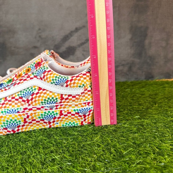 Vans Old Skool Platform Pride Rainbow Checkered Skate Shoes Women US 6.5 - Picture 9 of 13